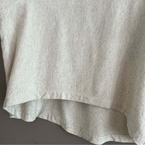 Ann Everett Women's Oversize Top High Low Natural Lagenlook Coastal Linen M ** - Picture 5 of 13